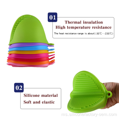 Sarung Tangan Anti-Scalding Silicone Kitchen Baking Microwave